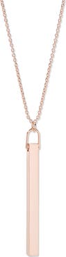 Brook and York Vertical Bar Pendant Necklace