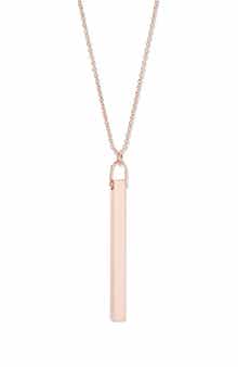 Vertical Bar Pendant Necklace