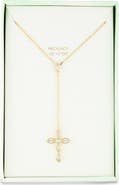 ARGENTO VIVO Cross Lariat Necklace