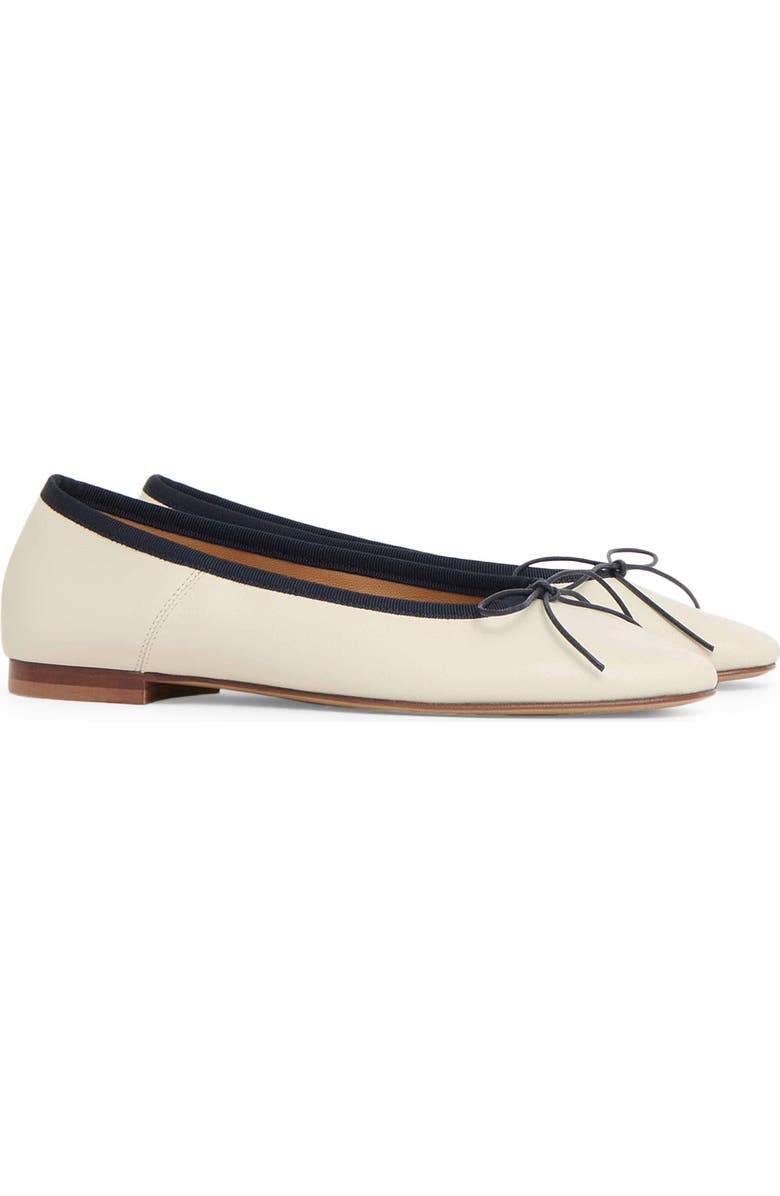 Mansur Gavriel Ballet Flat, Main, color, Jasmine/ Midnight