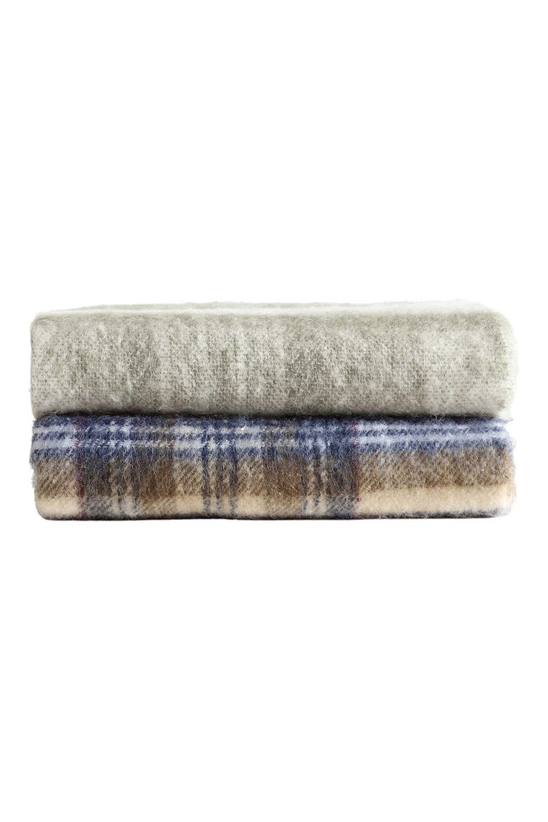 Plaid Reversible Throw Blanket, Alternate, color, NO COLOR