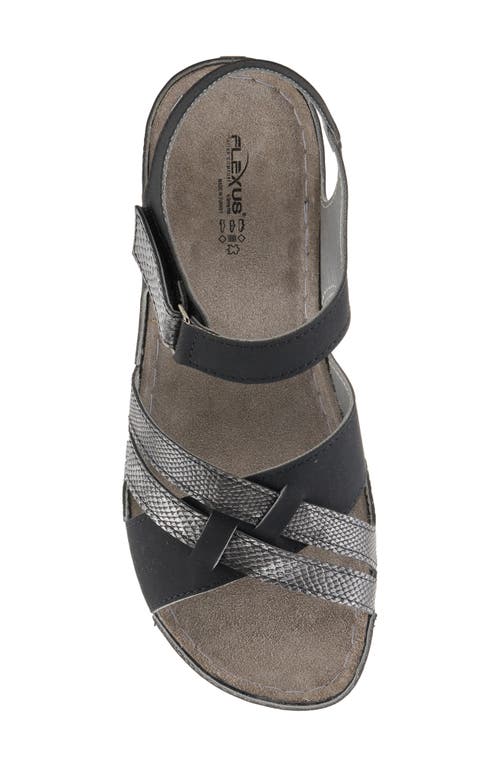 Flexus By Spring Step Alvina Sandal In Black Multi