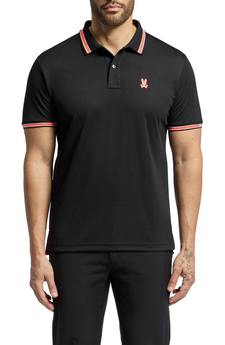 Psycho Bunny Forrest Slim Fit Sport Piqué Polo, Main, color, 