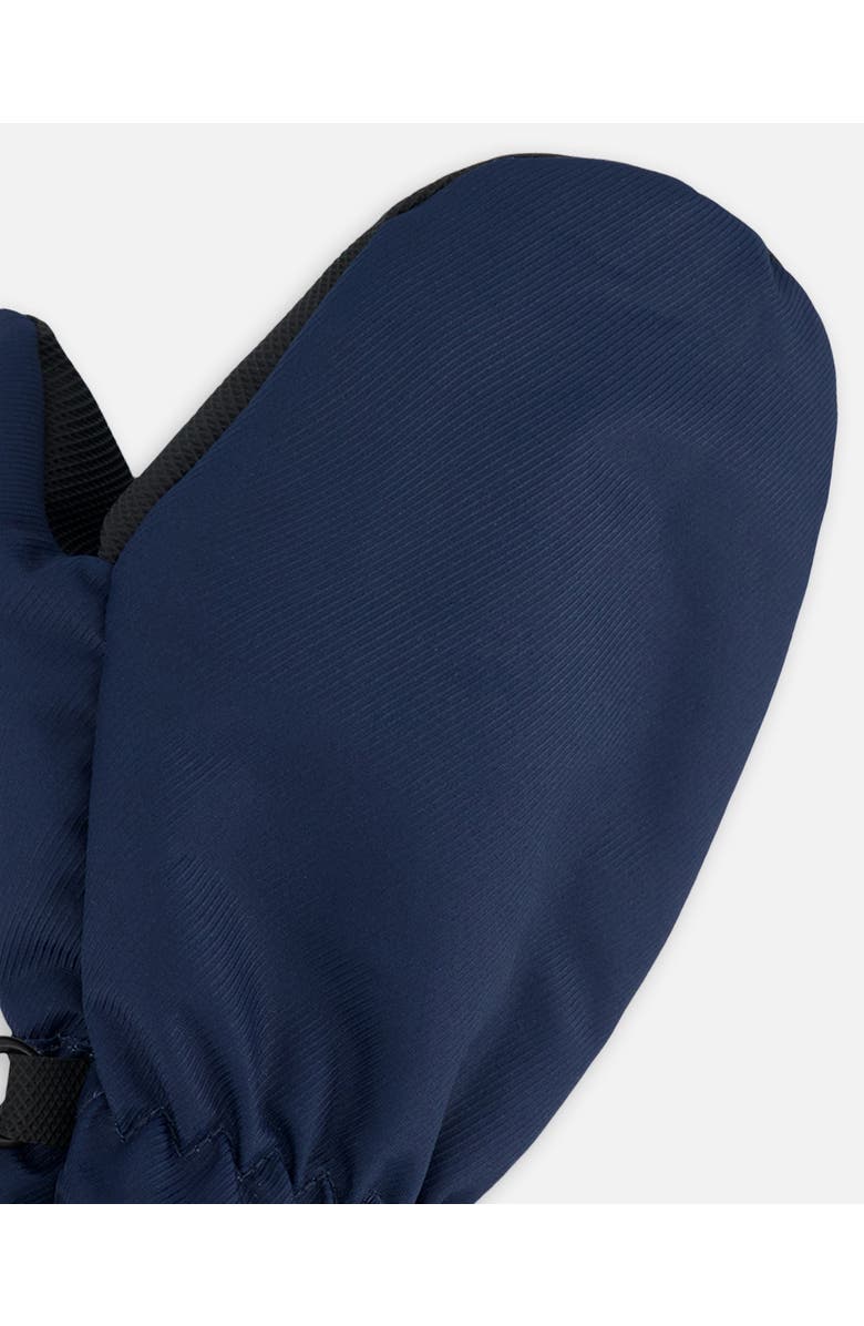 Deux par Deux Little Kids Unisex Mid-Season Mittens Navy Blue, Alternate, color, 