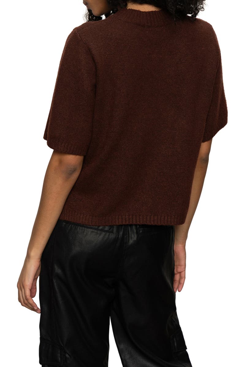 Sanctuary Short Sleeve Sweater, Alternate, color, 