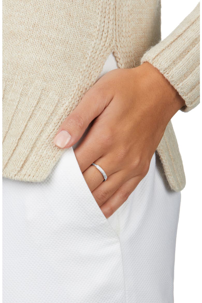 Stellar Diamond Band Ring, Alternate, color, SILVER