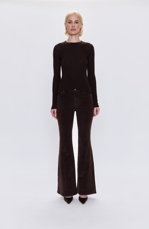 Pistola Kinsley Corduroy Flare Jeans In Black