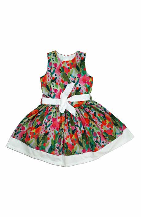 JOE-ELLA Kids' Floral Print Dress