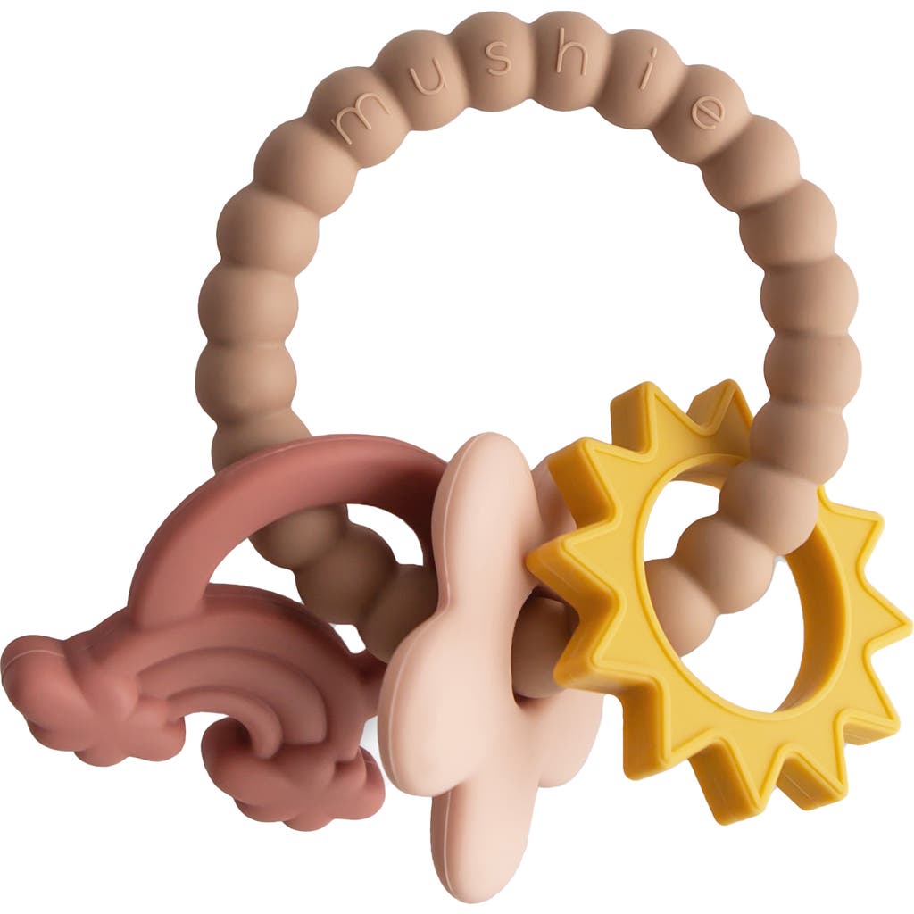 Mushie Nature Silicone Teething Ring Toy in Multi  product