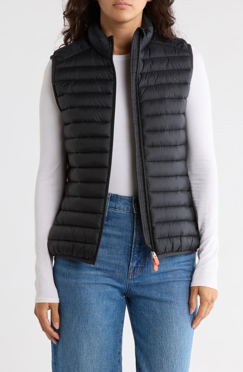 Save The Duck Neomi Puffer Vest, Alternate, color, Black