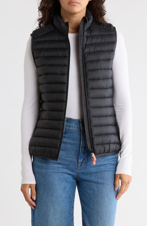 Save The Duck Ladies Black Charlotte Quilted Gilet In Black