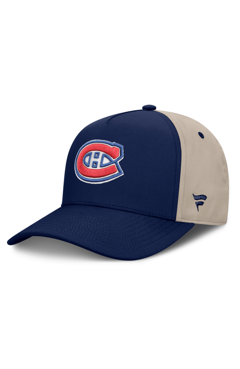 FANATICS Men's Fanatics Navy/Tan Montreal Canadiens 2026 Stanley Cup Playoffs Locker Room Adjustable Hat, Main, color, Navy