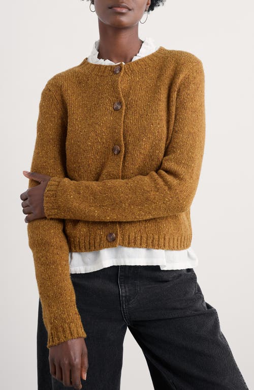 Seasalt Cornwall Dawson Pick Merino Wool Blend Cardigan In Brown