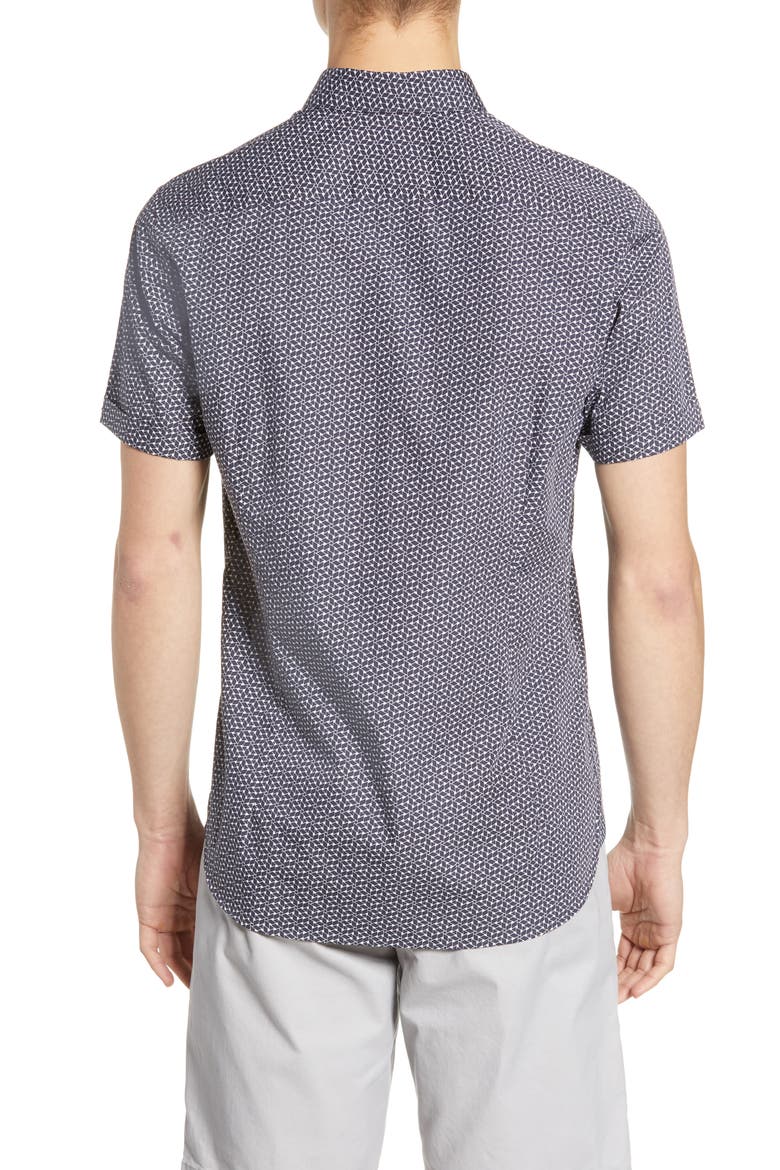 Rakoon Slim Fit Sport Shirt, Alternate, color, NAVY