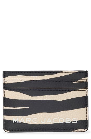 Marc Jacobs Zebra Stripe Card Case In Multi