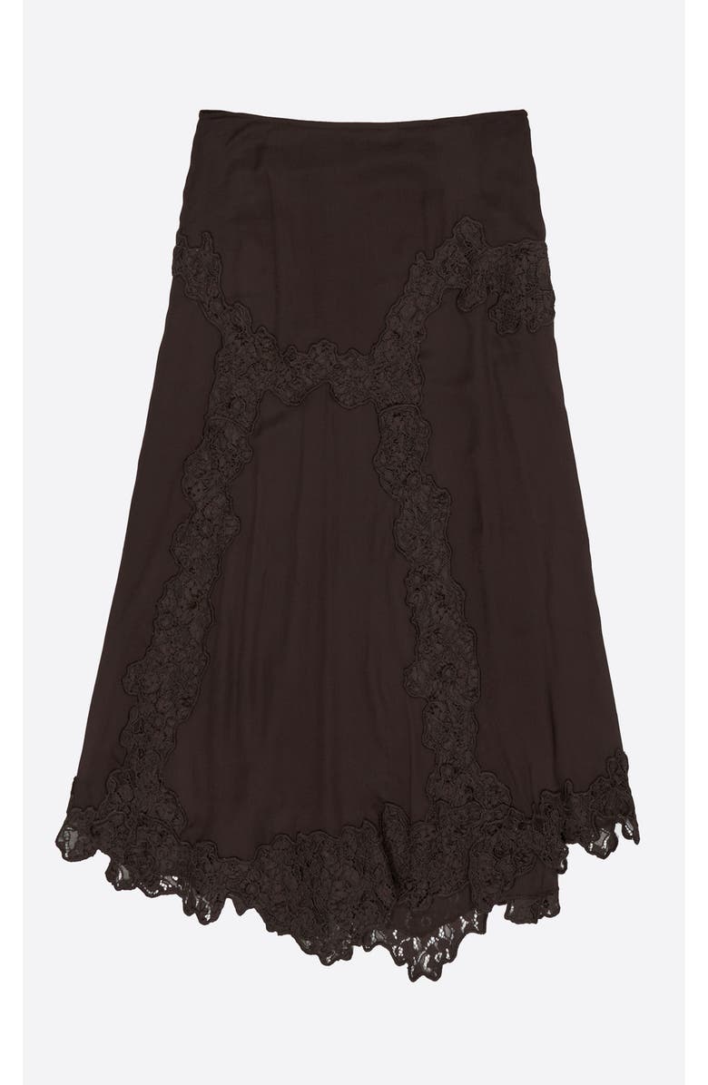 Bimba y Lola Lace Skirt, Alternate, color, Dark Brown