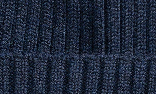 Ruslan Baginskiy Monogram Embroidered Merino Wool Beanie In Blue