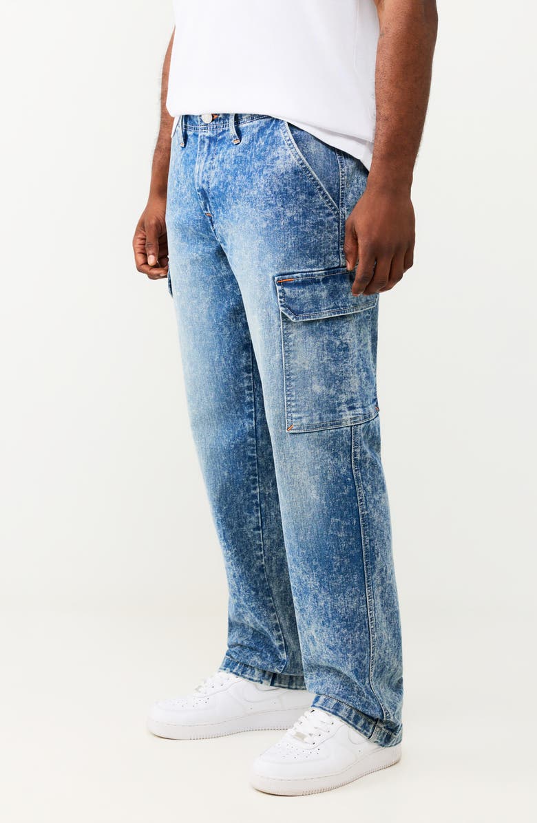 True Religion Denim Cargo Pants, Alternate, color, Light Celestine
