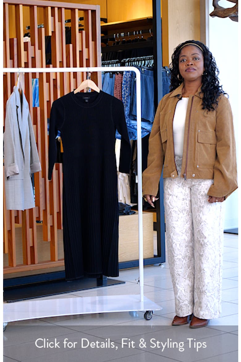 Flare Rib Midi Dress video