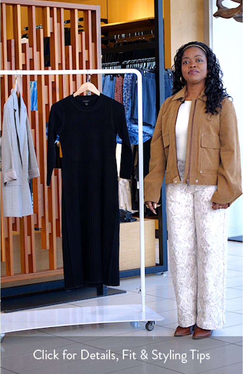 Flare Rib Midi Dress, sales video thumbnail