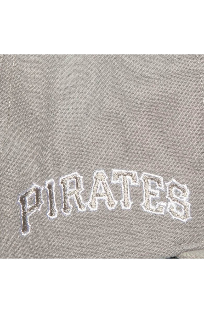 Mitchell & Ness Men's Mitchell & Ness Gray Pittsburgh Pirates Snapback Hat, Alternate, color, 