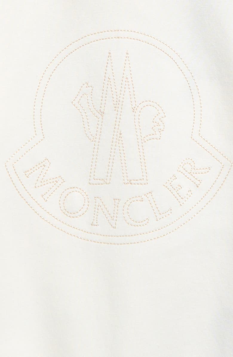 Moncler Kids' Logo Stretch Cotton Sweatshirt, Alternate, color, White