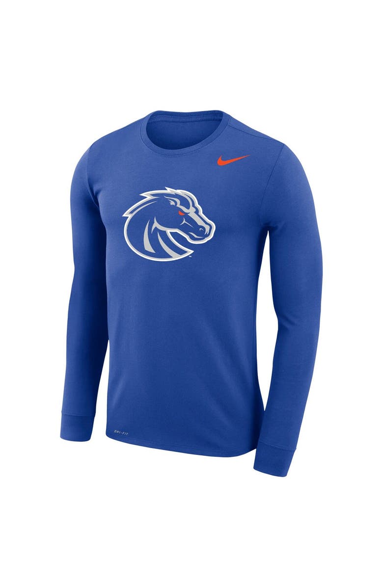Nike Men's Nike Royal Boise State Broncos Legend Wordmark Performance Long Sleeve T-Shirt, Alternate, color, 