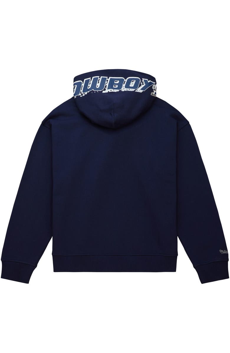 Mitchell & Ness Women's Mitchell & Ness Navy Dallas Cowboys Gridiron Classics Big Face 7.0 Pullover Hoodie, Alternate, color, Navy