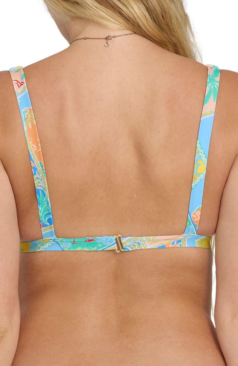 Billabong Coastal Cruise Sunni Plunge Bikini Top, Alternate, color,