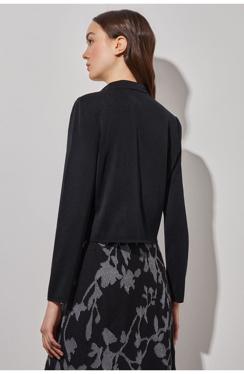 Ming Wang Tailored Moto Jacket, Alternate, color, Black