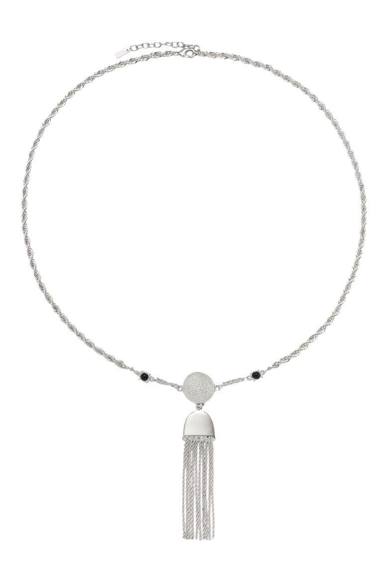 Free Spirit Tassel Pendant Necklace, Alternate, color, SILVER