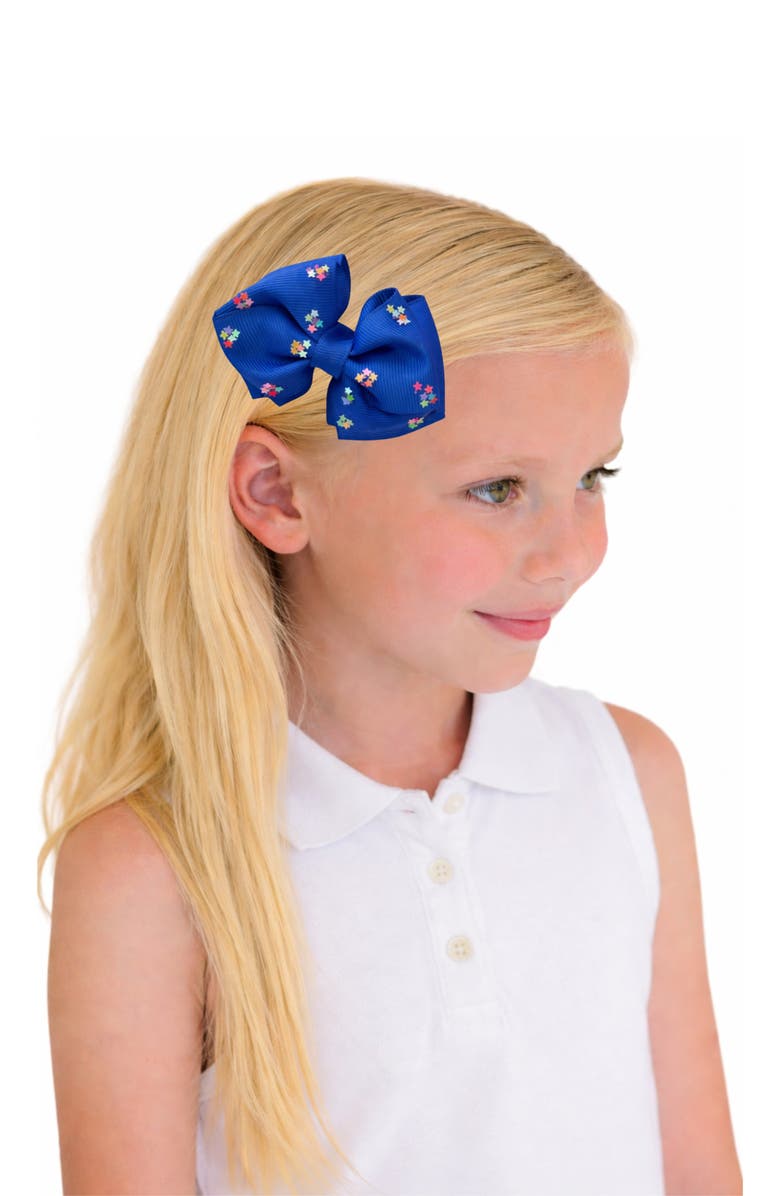 Bits & Bows Firecracker Summer Hair Bow Set, Alternate, color, Red/White/Blue