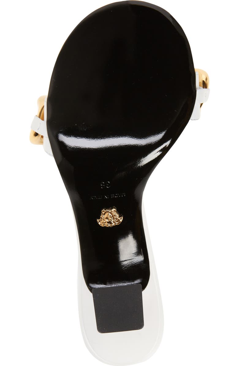 Versace Medusa Chain Slide Sandal, Alternate, color,