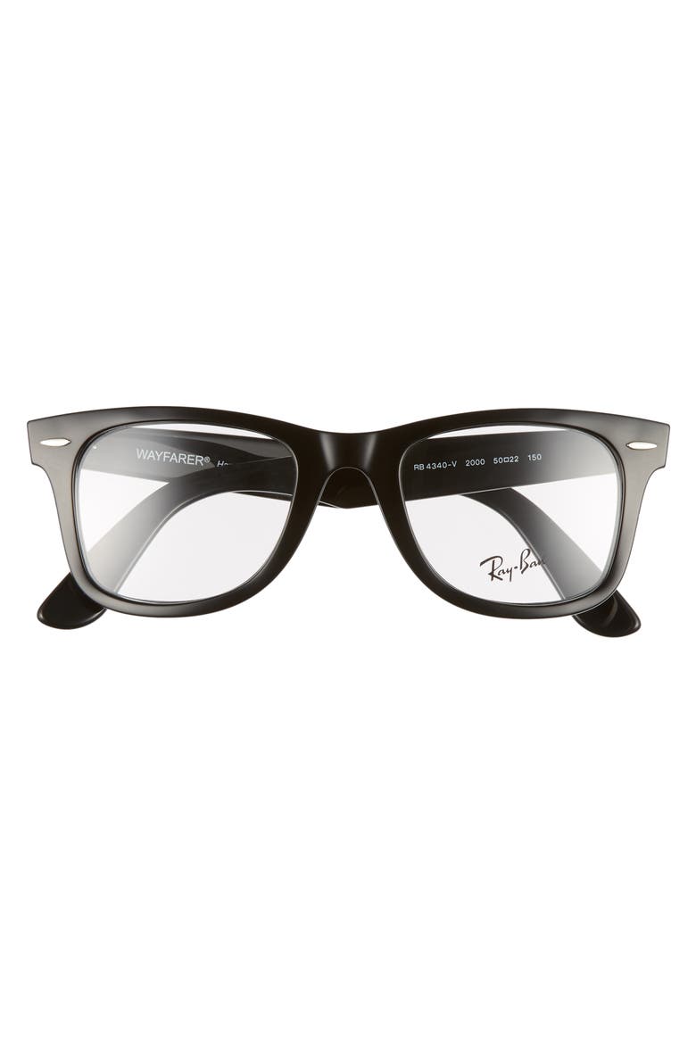 50mm Optical Glasses, Alternate, color, SHINY BLACK