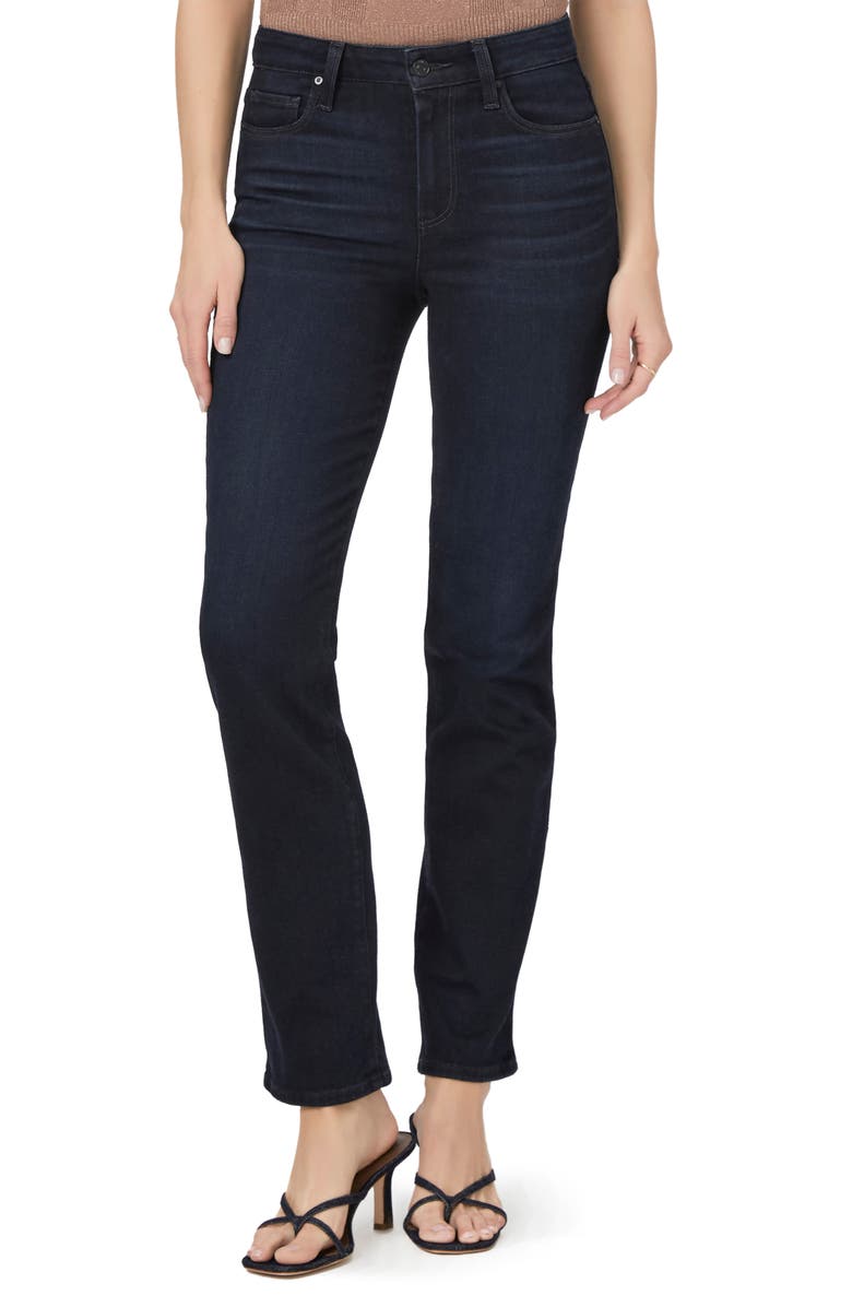 PAIGE Cindy High Waist Straight Leg Jeans, Main, color, Duchess