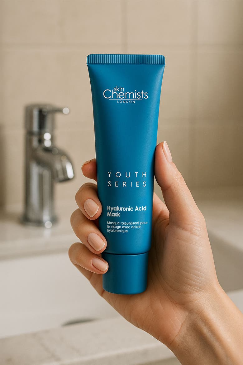 Youth Series 1% Hyaluronic Acid Mask 50ml for Dryness, Fine Lines & Wrinkles, Alternate, color, White