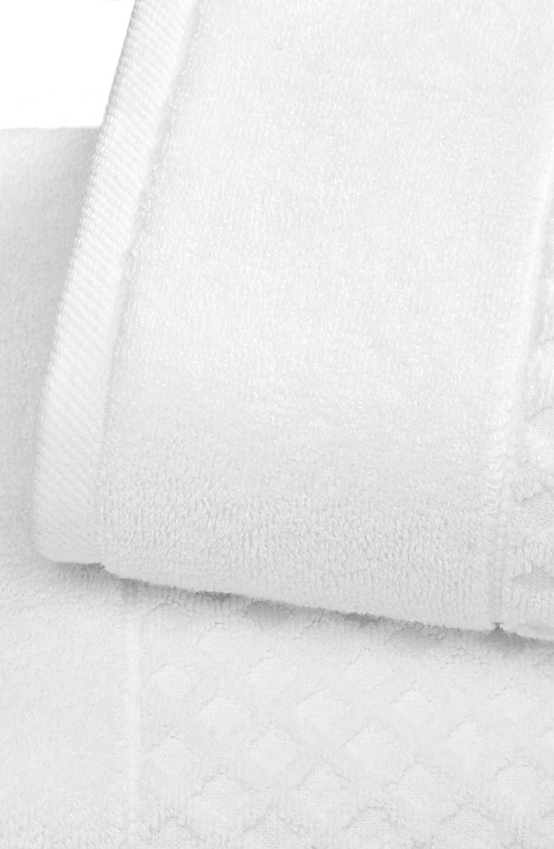Woven & Weft 6-Pack Diamond Textured Hand Towels, Alternate, color, Optic White