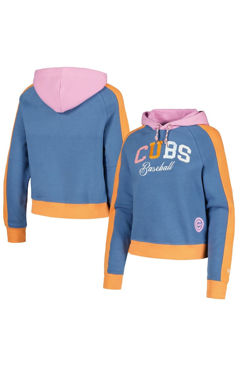 New Era Women's New Era Light Blue Chicago Cubs Fashion Color Pop Pullover Hoodie, Main, color, Light Blue