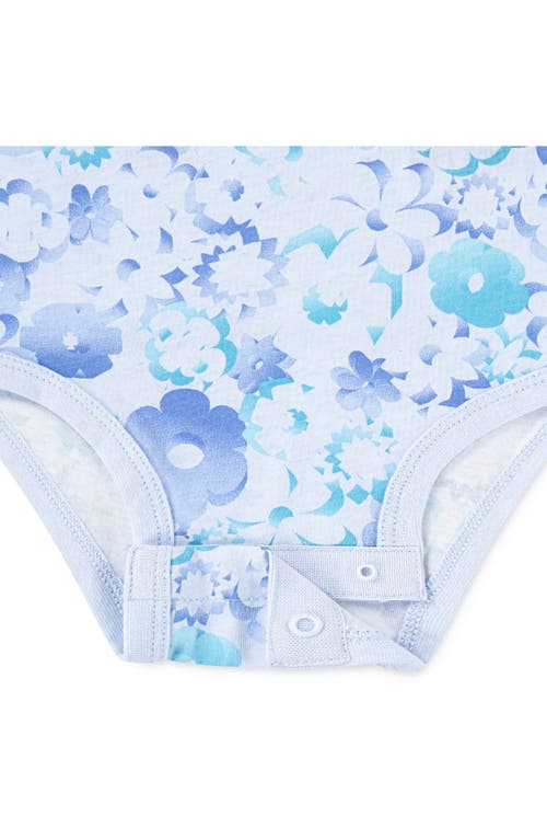 Nike Flow Bodysuit & Wide Leg Leggings Set In Blue