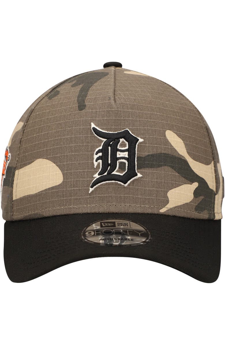 New Era Men's New Era Detroit Tigers Camo Crown A-Frame 9FORTY Adjustable Hat, Alternate, color, 