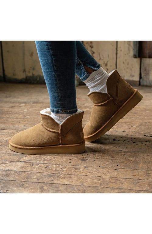 Minnetonka Mavie Faux Fur Bootie In Brown
