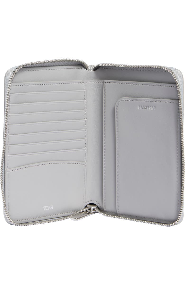 TUMI Belden Zip-Around Passport Case, Alternate, color, Metallic Silver