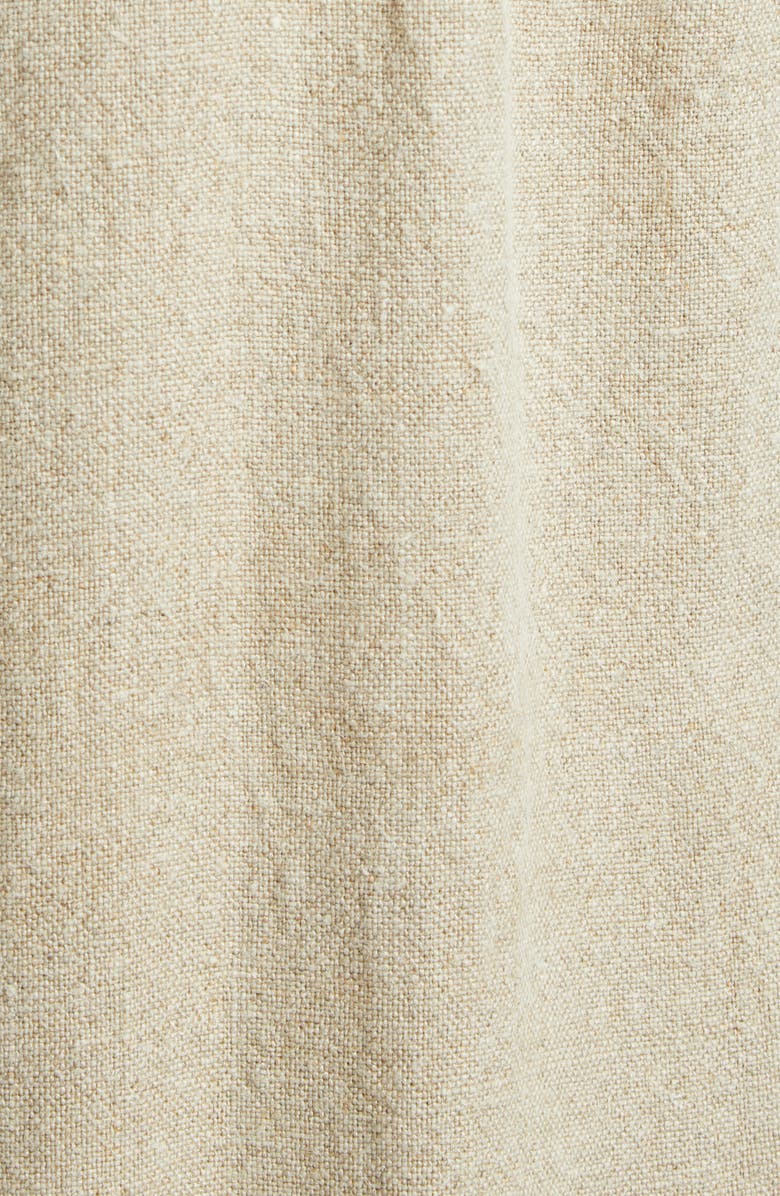 Comme des Garçons Heavyweight Linen Canvas Crop Wide Leg Pants, Alternate, color, Ecru