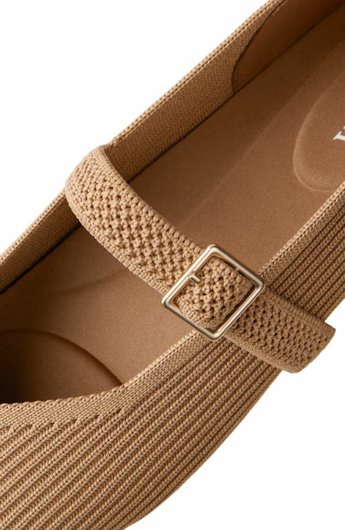 Vivaia Margot Mary-jane Square-toe Ballet Flats In Brown