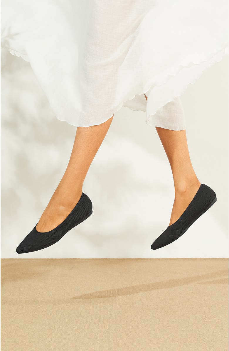 VIVAIA Pointed-Toe Ballet Flats, Alternate, color, Black