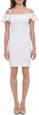Kensie Off-the-Shoulder Scuba Crepe Dress