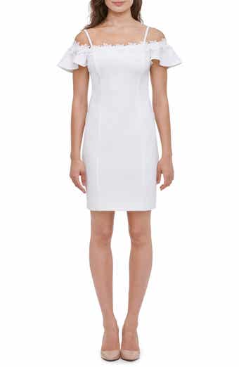 Kensie Off-the-Shoulder Scuba Crepe Dress
