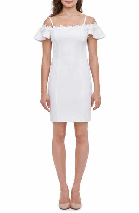 Kensie Off-the-Shoulder Scuba Crepe Dress