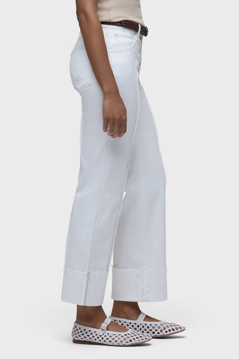 Rosie Pintucked Cuffed Wide Leg, Alternate, color, WHITE