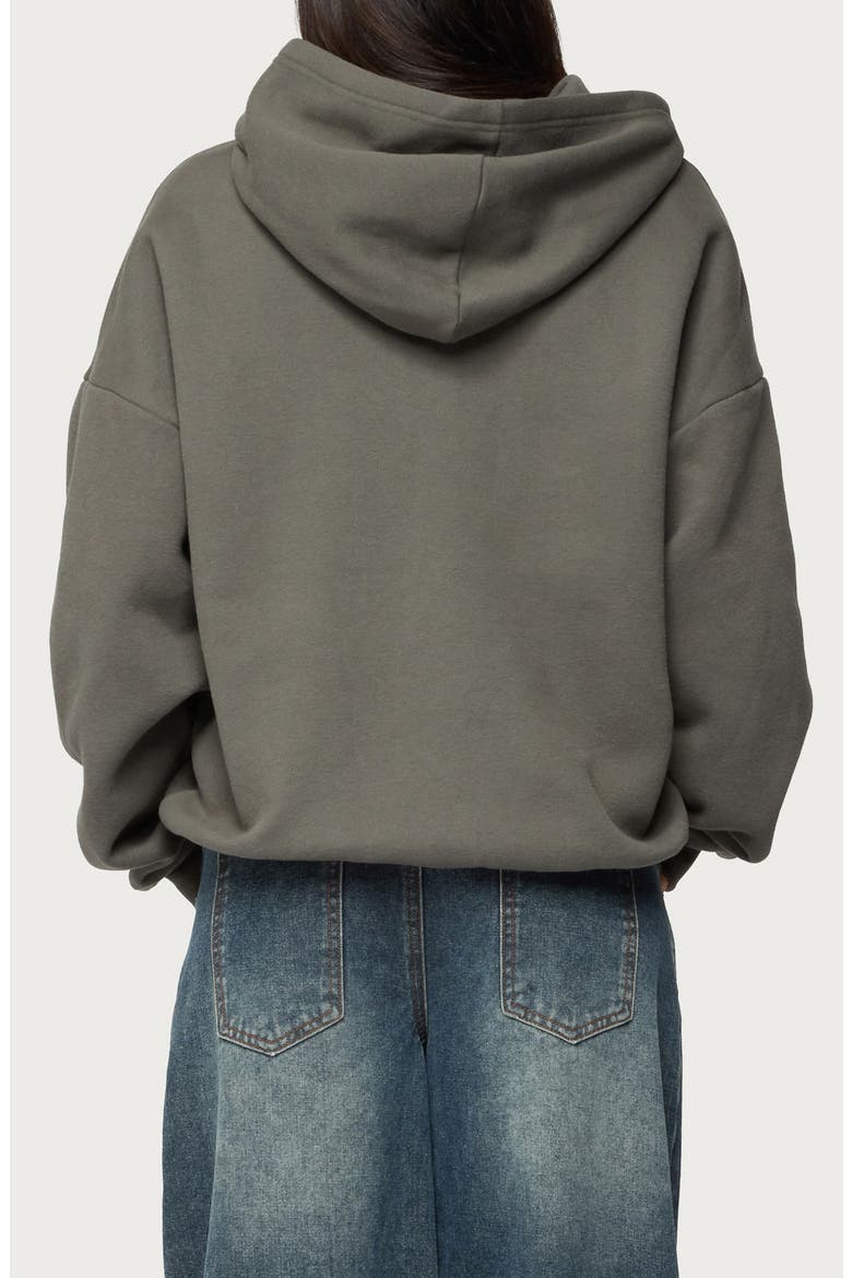 Camo Cutie Oversize Hoodie, Alternate, color, OLIVE